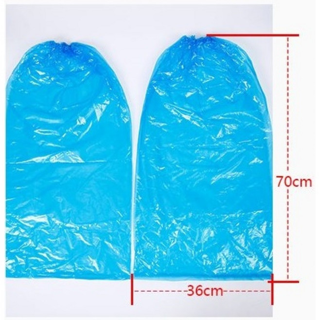 一次性PE加厚防水鞋套 36x70公分 男女通用, 一次性雨鞋套-長筒-特厚款/雙