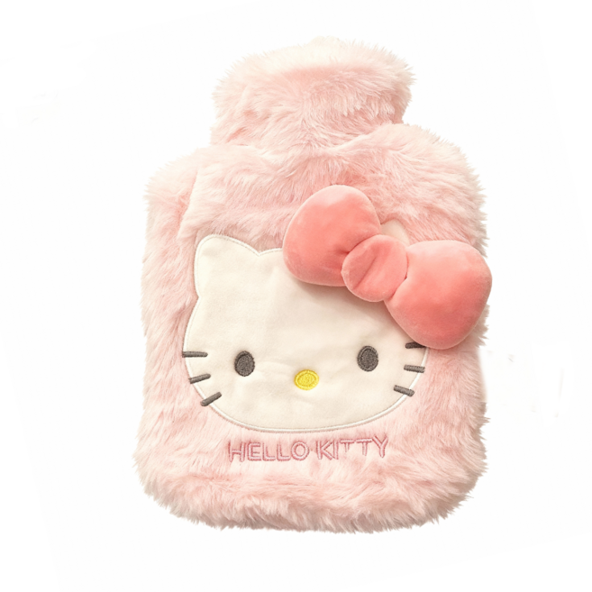 BuyChoo 헬로 키티 패브릭 보온 물주머니 1L, 1개