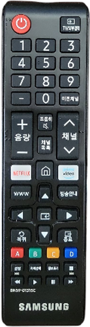 삼성 스마트 TV 정품 리모컨 UN75RU7190FXKR UN75RU7150FXKR UN75RU7100FXKR, BN59-01315C