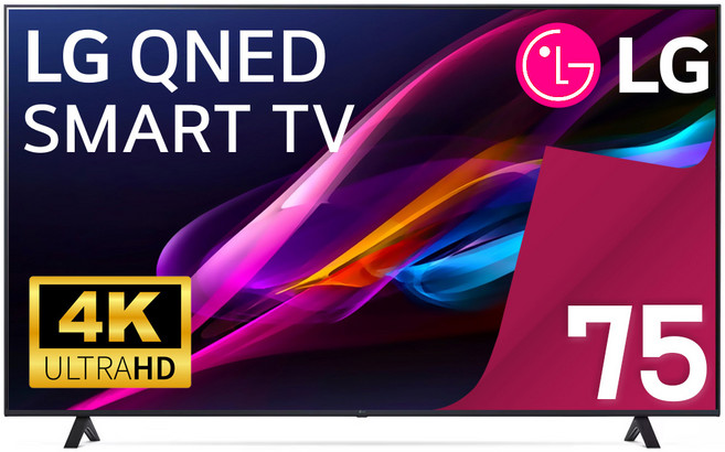 LG전자 TV 75QNED75 퀀텀닷 나노셀 4K 189cm(75인치) LED 스마트 티비 유튜브 넷플릭스 디즈니 미러링, 방문설치, 벽걸이형