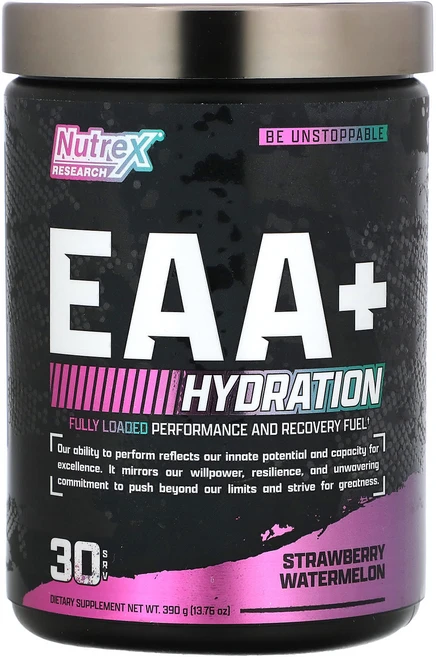 Nutrex Research EAA 및 수분 공급 딸기 수박 맛 390g(13.76oz), NutrexResearchEAA및수분공급딸기수박맛390, 390g, 1개 - 쿠팡