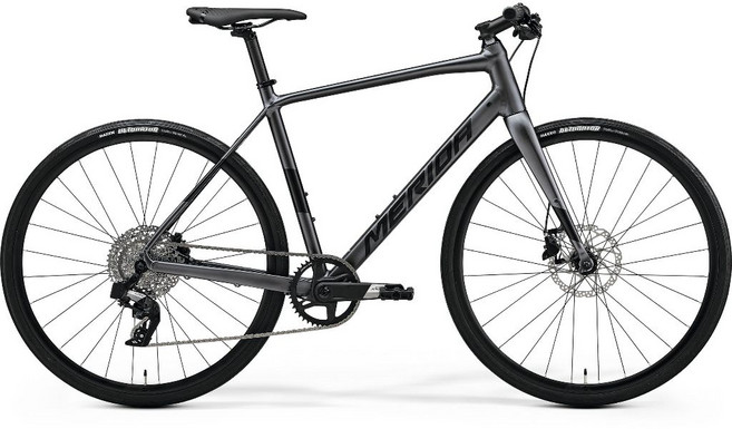 Merida REACTO 9000 公路車, 絲綢深銀（黑色）,XS