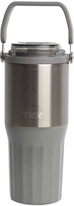TKK 프리미엄 원터치 올인원 텀블러, 스톤그레이, 1개, 730ml