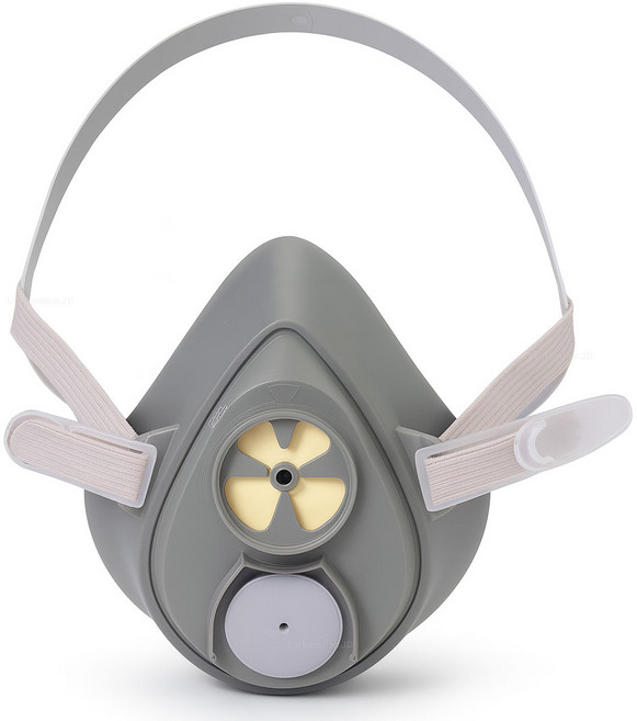 3M 방독 마스크 3200 단구형 면체 필터교환식 반면형, 2개