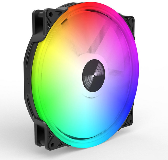 FD200 200MM 컴퓨터 PC 3PIN 액세서리 냉각 LED 케이스 5V 데스크탑, A-RGB, WHITE, 01 FD-200, FD 200