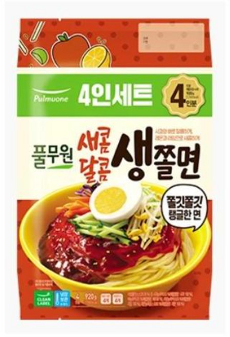 원하프비빔생쫄면920g풀무원, 1개, 920g