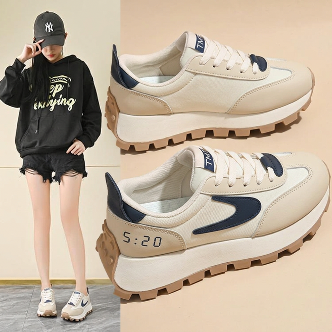 스타일닥터 여성 발편한 키높이 운동화 초경량 스니커즈 데일리 캐주얼 조깅화