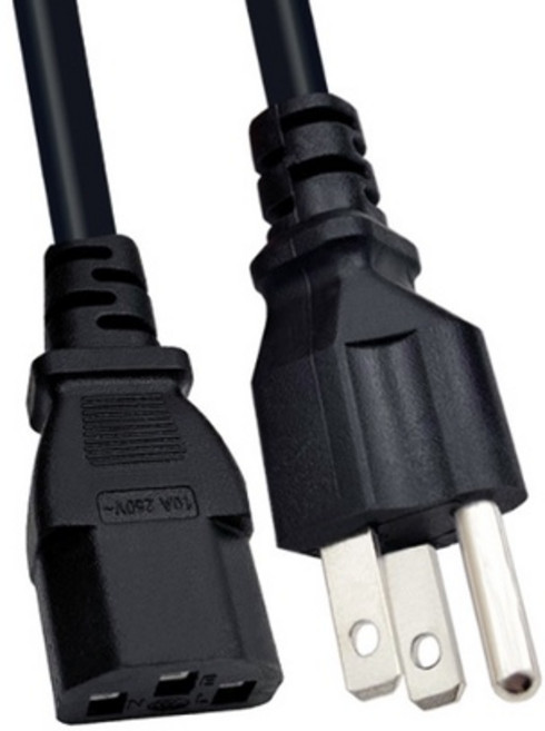 美規AC三插品字頭電源線 250V 10A 3公尺, 1個, 品字頭　３公尺