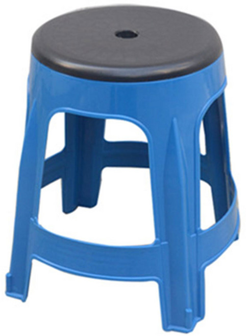 플라스틱 의자 회전의자 블루 간이의자 공연의자, 1개