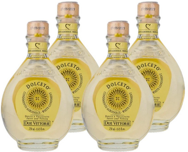 두에비토리에 돌체토 화이트 콘디멘토 발사믹 식초 화이트와인비네거, 4개, 250ml