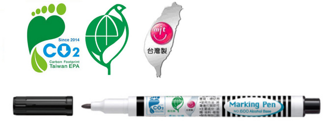 雄獅奇異筆 NO.600(多色) - 快乾不暈染多種顏色選擇, 黑, 1個裝