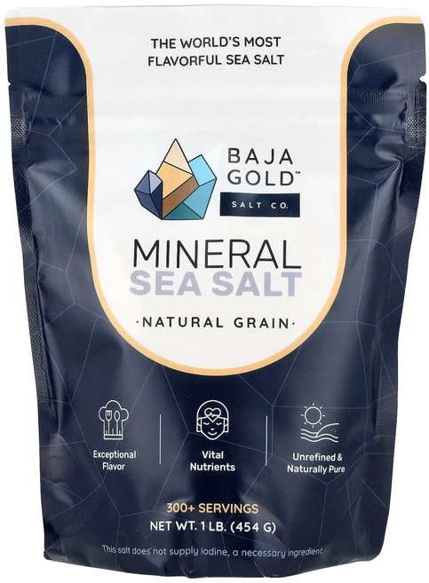 바하골드솔트컴퍼니 미네랄 해염 천연 입자 454g AJA-19922 - 쿠팡