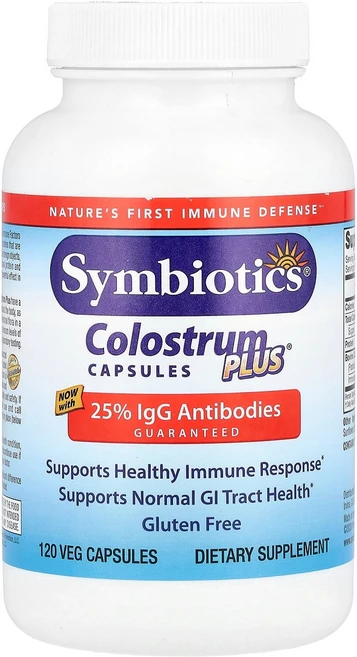 Symbiotics Colostrum Plus® 120 Veg Capsules, 120 count, 1개 - 쿠팡