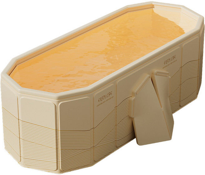 설치쉽고 부피작은 접이식 고급 욕조 120cm, 1개, 아이보리