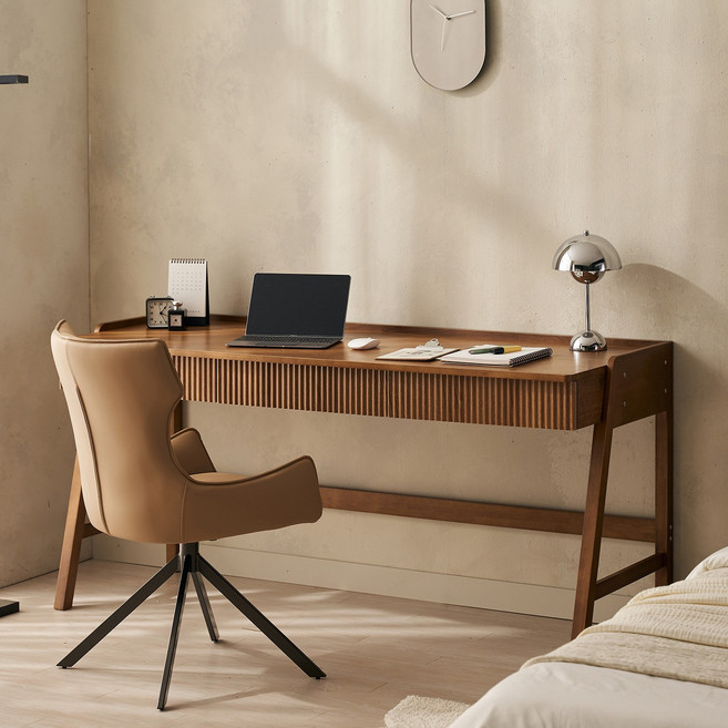 잉글랜더 SAF 베토벤 원목 템바보드 책상 테이블 1400, 월넛