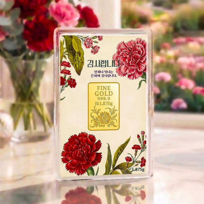 [골드앤금거래소]24K 순금 플로라 카네이션 골드바 1.875g