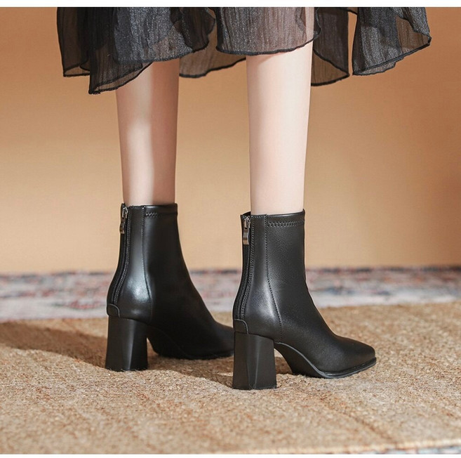 短筒高跟靴 女靴