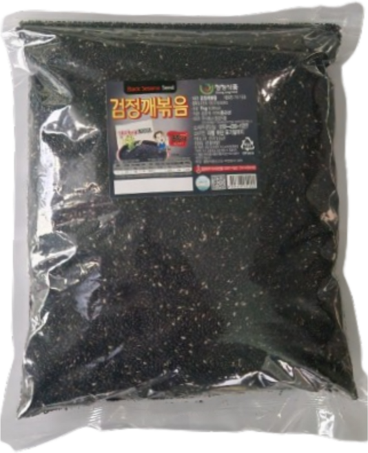 청정식품 검정깨볶음 1k, 4개