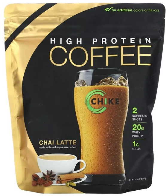 치크 뉴트리션 하이 프로틴 아이스 커피 차이 라떼 455g ( 16oz ), 453 g, 1개 - 쿠팡