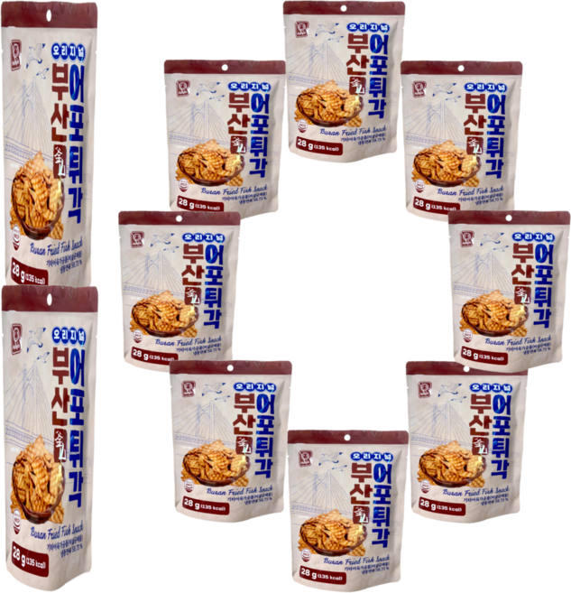 한진식품 추억의 부산 어포 튀각, 10개, 28g