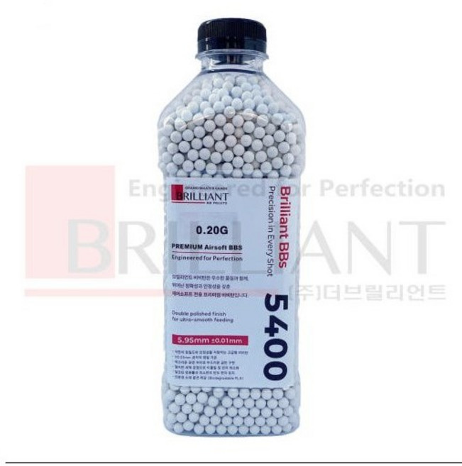 브릴리언트 0.2g 초정밀 고밀도 프리미엄 비비탄 (0.2g 5400발)