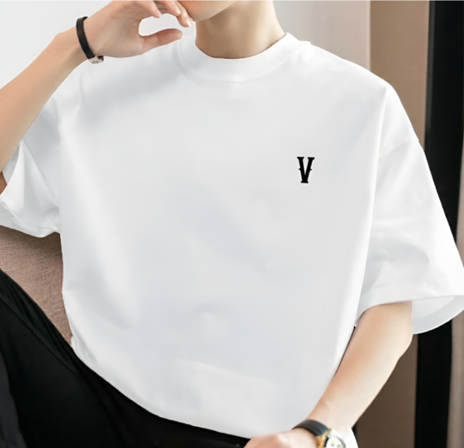 리볼루션 남자 오버핏 반팔티 루즈핏 여름 티셔츠 코튼 순면