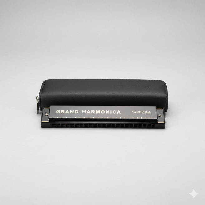 삼익 하모니카 STH-24G 트레몰로 24홀 교육용 악기 학교준비물 입문용하모니카 음악교구