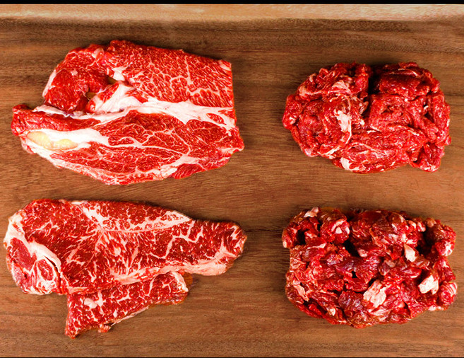 [육진담] 1등급 등심 200g+채끝 200g+불고기 300g+국거리 300g 구이정육세트 (냉장), 1개, 1kg