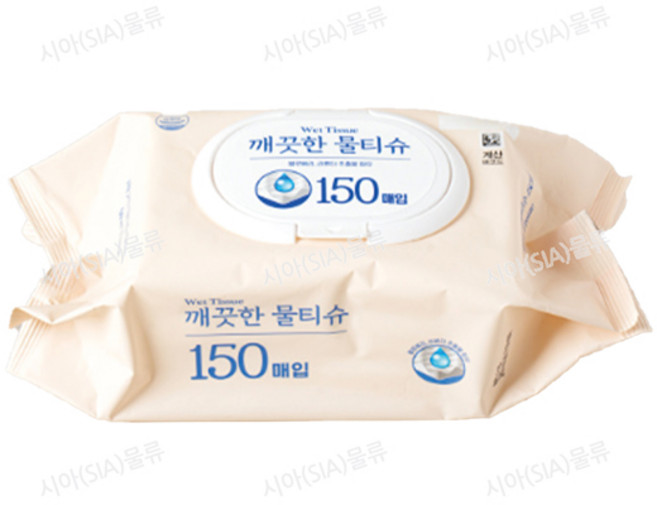 에끌라 깨끗한 물티슈 150매, 1세트, 36개입