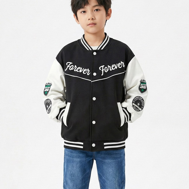 UPPERCUT 주니어 남아 여아 공용 야구점퍼 항공자켓