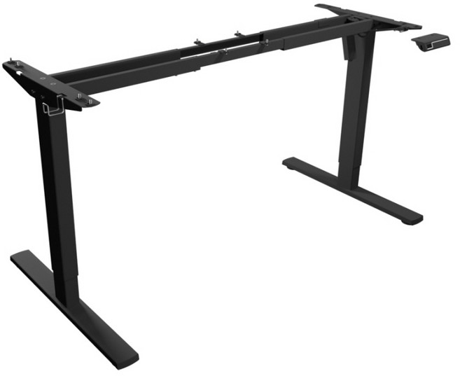 카멜마운트 핏쳐 전동식 모션 데스크 스탠딩책상 프레임 단품 E1 PLUS, 화이트