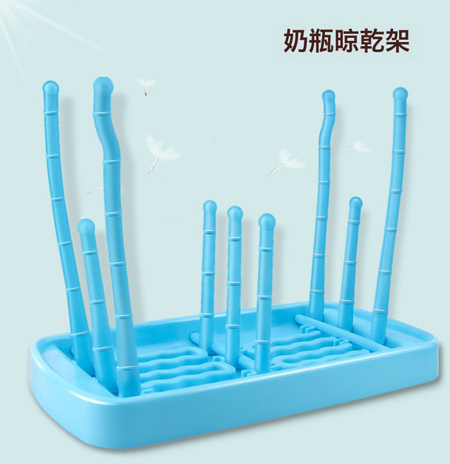 DFMEI 嬰兒奶瓶瀝水架晾乾架乾燥架放奶瓶架子瀝乾的置物支架防塵收納, 1個, 奶瓶晾乾架:如圖