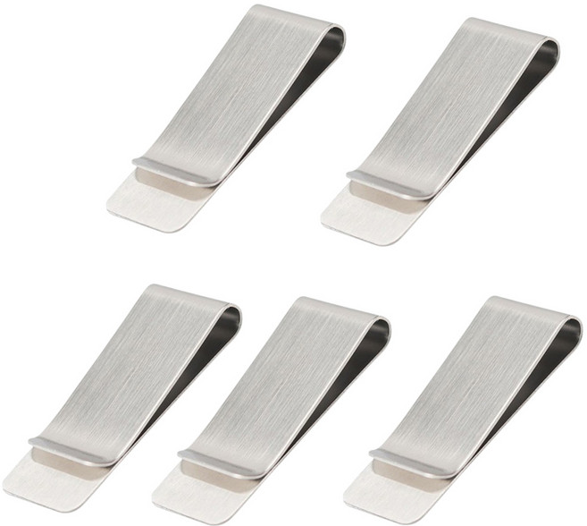 메탈 머니클립 스테인레스 홀더 지폐정리 5개1세트