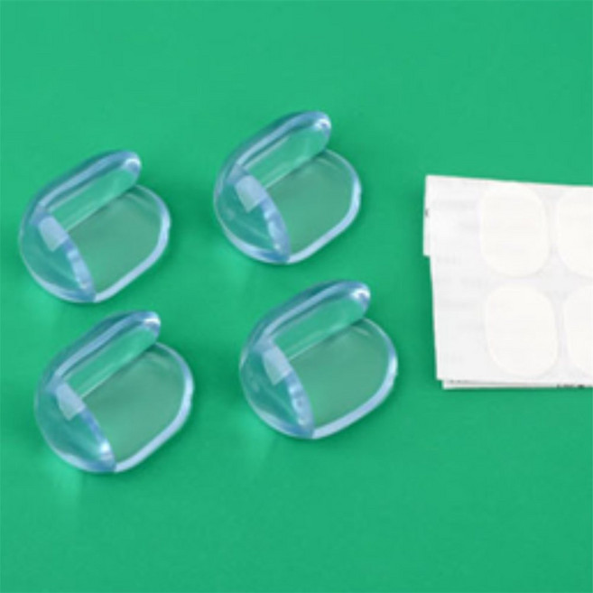 줍줍매점 투명 모서리보호대 4P 모서리쿠션, 삼각