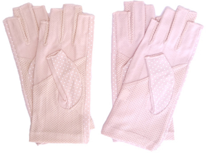 러블리삭스 자외선차단 미끄럼방지 매쉬 반장갑 1+1