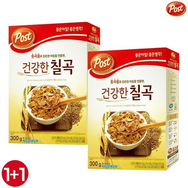 POST 통곡물로 영양 꽉~든든한 아침 건강한 칠곡 300g, 2개, 곽