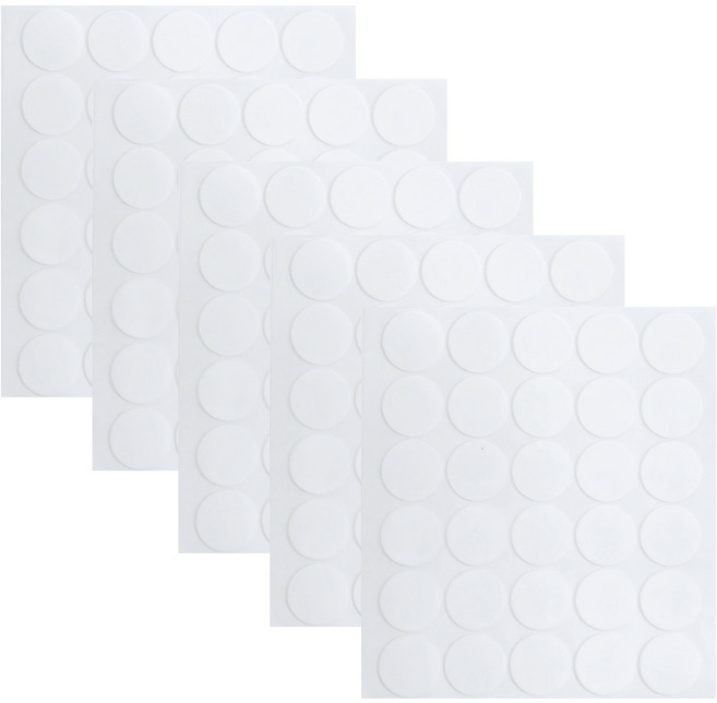 3cm 원형 투명 양면 테이프 스티커 30P, 5세트