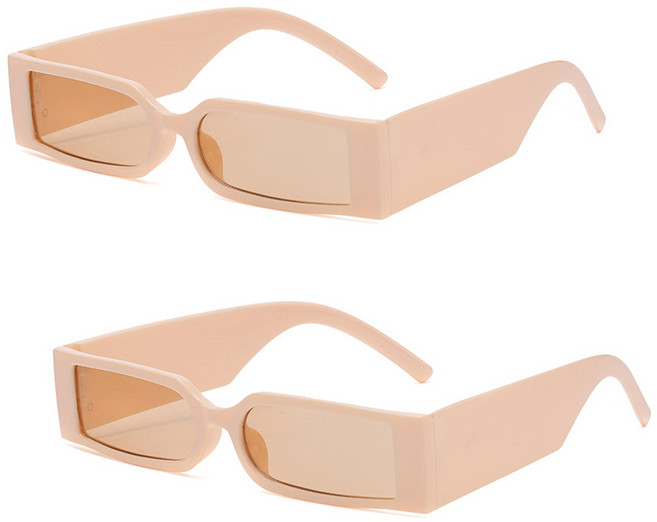 리빙듀오 인싸선글라스 안경 인생네컷 할로윈 2개 한세트, 039.클론선글라스 베이지(129)