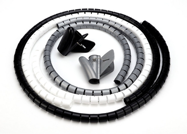 YMB 전선커버 매직케이블 전기코드 선 보호가리개 전선정리 전기선보호 선정리 (여러사이즈), 그레이, 1개