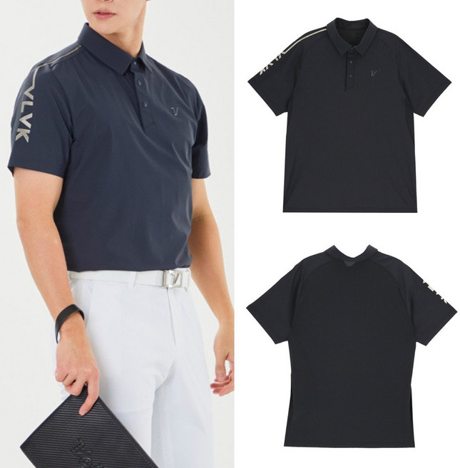 [백화점정품] 볼빅 골프 티셔츠 25SS 남성골프 입체패턴 메쉬 제에리 반팔 VMTSP422 CG 웨어