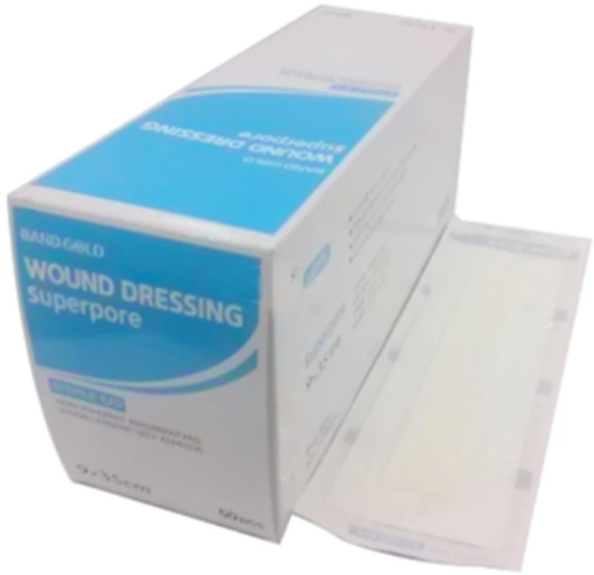 밴드골드 슈퍼포아 운드 드레싱밴드 9cm x 25cm 6호 1박스(50개), 1세트, 50개입 - 쿠팡