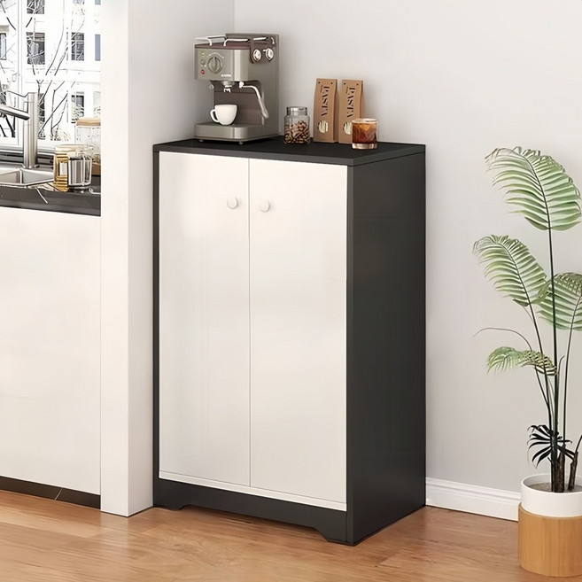 다용도 거실장 수납장 주방 식탁장 베란다 수납 정리장, D-화이트