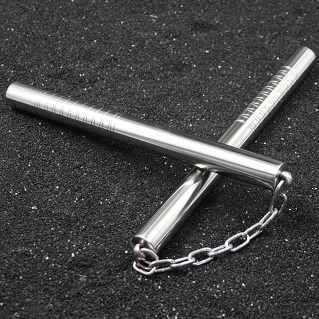 스테인리스 쌍절곤 스텐 미끄럼방지 전문가용 숙련자 훈련, 450g미끄럼방지및무소음+일반스틱커버+팜가드, 1개