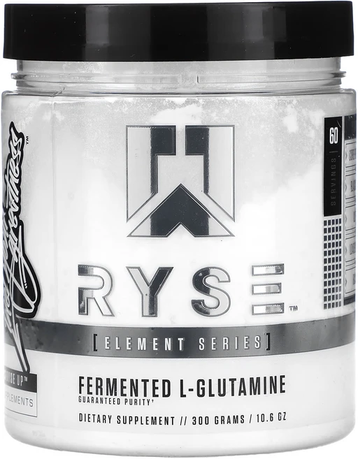 RYSE 엘리먼트 시리즈 발효 l-글루타민 300g (10.6oz), 4개 - 쿠팡