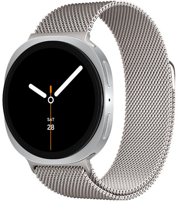 영스피플 갤럭시워치8 호환 밀레니즈 루프 스트랩 클래식 40 44 46 20 메탈 시계줄, 스타라이트