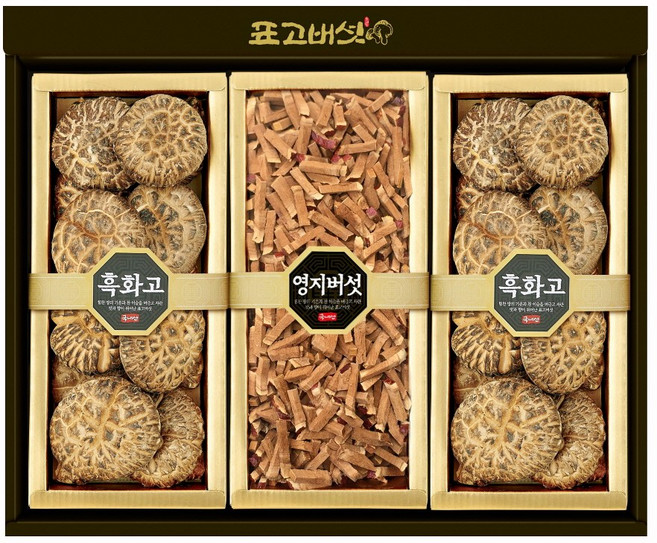 [표고아빠]참나무 국산 표고영지버섯 선물세트[건강4호], 부직포가방