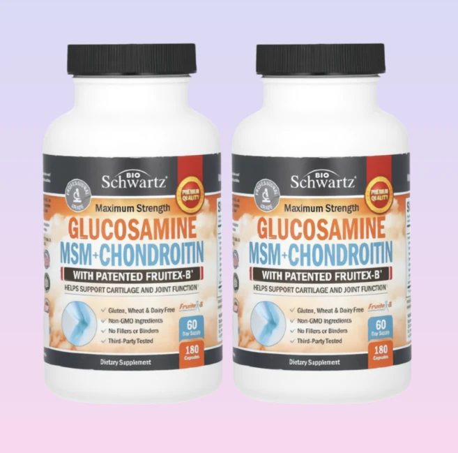 바이오슈왈츠 콘도로이친 콘드레이친 글루코사민 콘드로이친 MSM 콘드로친, 180정, 2개 - 쿠팡