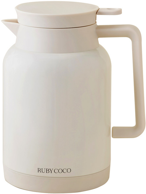 루비코코 에센셜 스텐 보온 보냉 병 물병 주전자, 1개, 1.5L, 크림