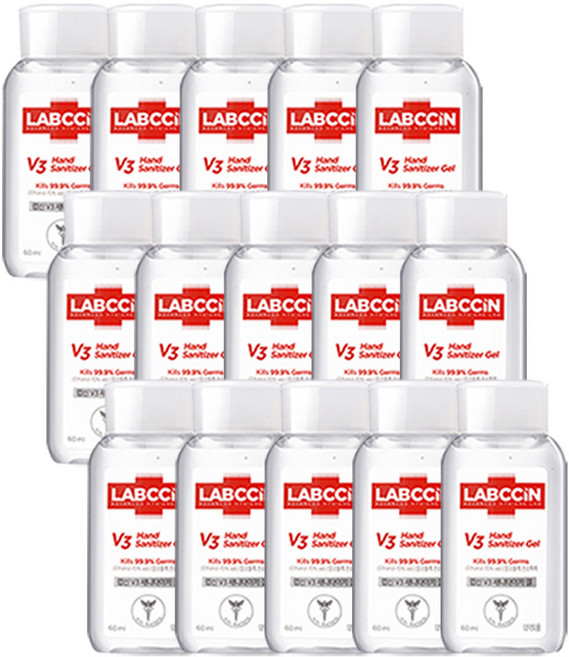 랩신 프레시 새니타이저 겔 손소독제, 60ml, 15개