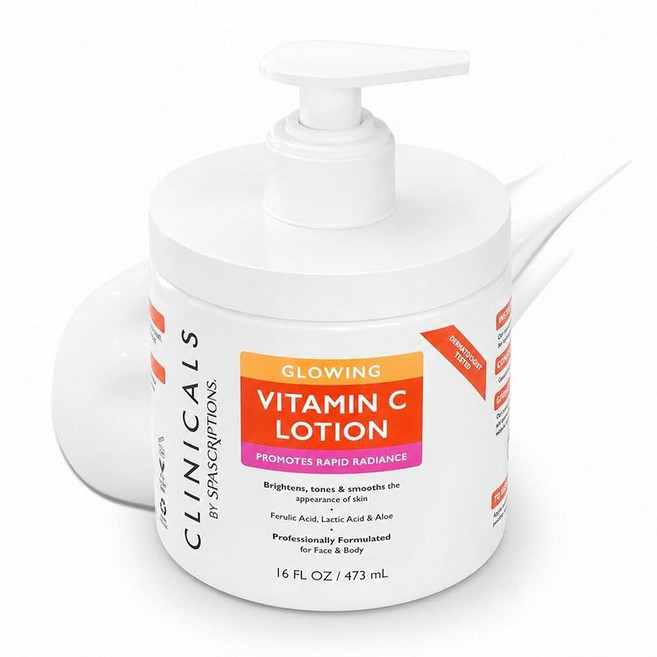 SpaScriptions Magnesium Body Cream Calming Face & Lotion with Lavender Lactic Acid Aloe Helps Mois, Vitamin C Lotion